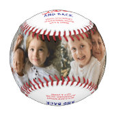 Centerfield Fence and Back 4 Photo Collage 野球ボール (正面)