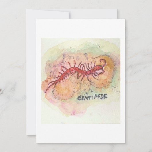 Centipede Greeting Card 招待状 (正面)