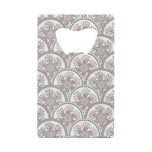 Centleのヴィンテージパターン クレジットカード栓抜き (正面)