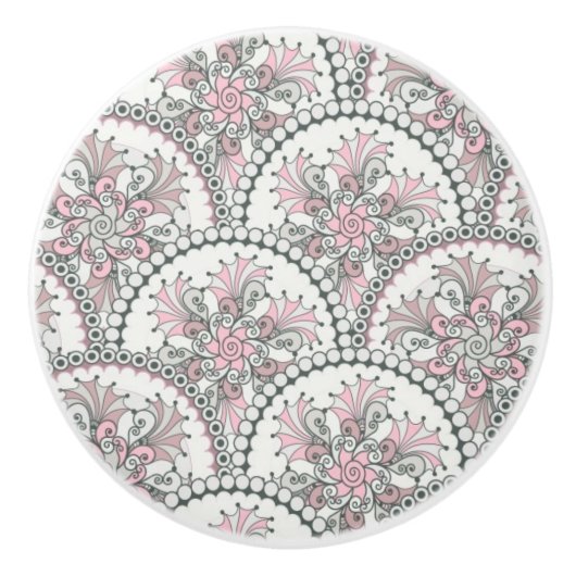 Centleのヴィンテージパターン セラミックノブ (正面)