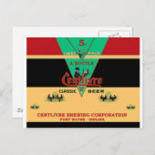 CENTLIVREの缶ビールのデザインフォートウェインインディアナ ポストカード (正面/裏面)