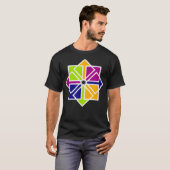 CentOS Linux が好きな人たちによる、Open Source OS を愛するコミュニティ Tシャツ (正面フル)