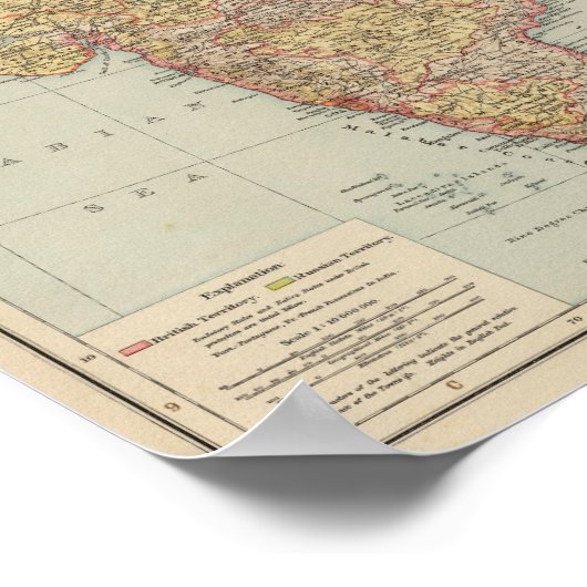 Central Asia, India ポスター (角)