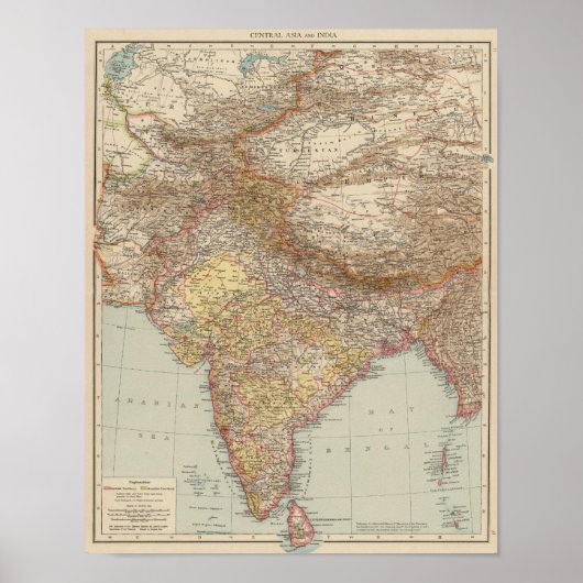 Central Asia, India ポスター (正面)