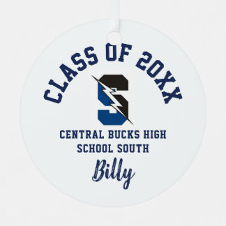 Central Bucks South Ornament Christmas Holiday メタルオーナメント