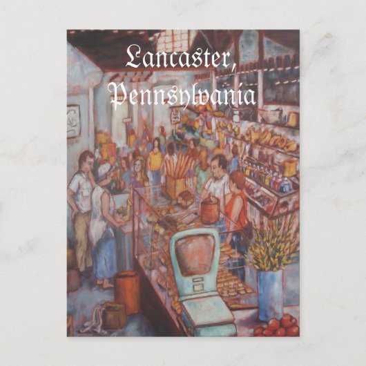 Central Market in Lancaster City PAポストカード ポストカード (正面)