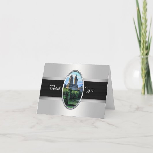 central Park湖、San Remo NYCのサンキューカード サンキューカード (正面)