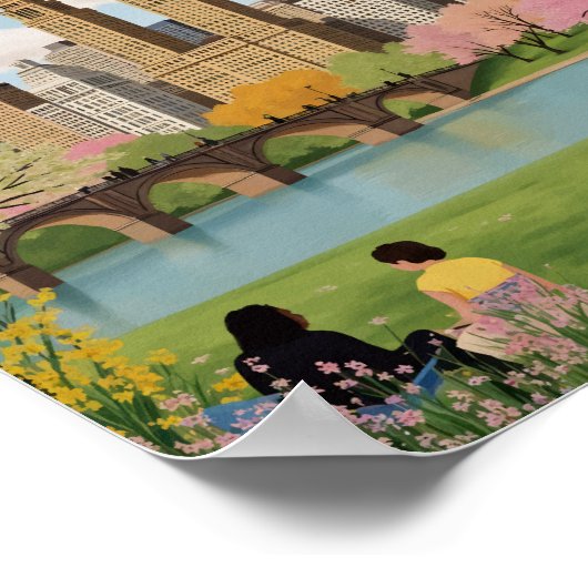 Central Park New York City ポスター (角)