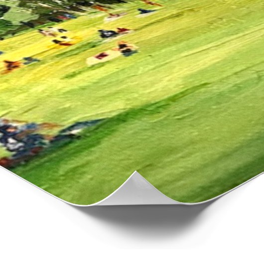 "Central Park" painting by Willowcatdesigns  ポスター (角)