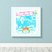 Central Perk Neon Graphicで会う キャンバスプリント (インサイチュ (ウッドフロア))