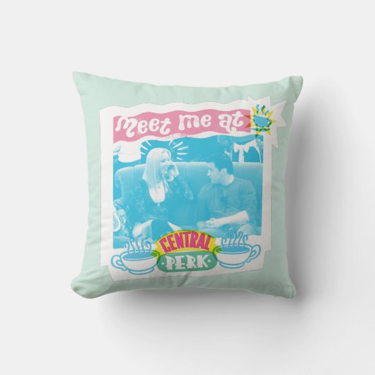 Central Perk Neon Graphicで会う クッション (正面)