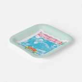 Central Perk Neon Graphicで会う ペーパープレート (傾斜あり)