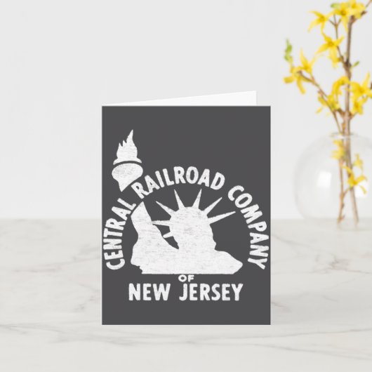 Central Railroad Of New Jersey _1  カード (黄色い花)