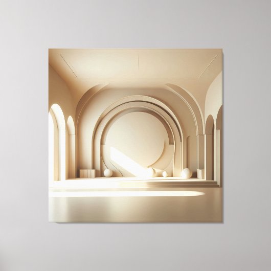 Central Sphere Composition キャンバスプリント (正面)