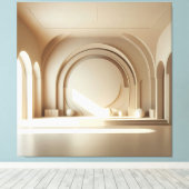 Central Sphere Composition キャンバスプリント (インサイチュ (ウッドフロア))