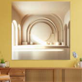 Central Sphere Composition キャンバスプリント (インサイチュ (リビング))