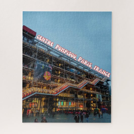 Centre Pompidou，パリ，フランス ジグソーパズル (縦)