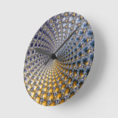 Centrifractality -フラクタルの芸術 ラウンド壁時計 (傾斜)