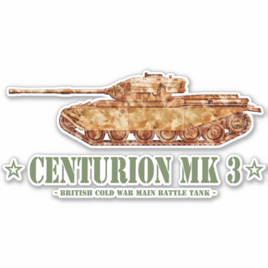 Centurion MK 3戦車冷戦の英国MBT シール (正面)