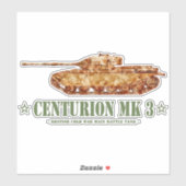 Centurion MK 3戦車冷戦の英国MBT シール (シート)