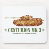 Centurion MK 3戦車冷戦の英国MBT マウスパッド (正面)