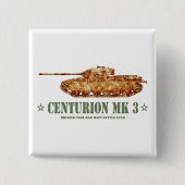 Centurion MK 3戦車冷戦の英国MBT 缶バッジ (正面)