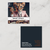 CEOおもしろい最高経営責任者 スクエア名刺 (正面/裏面)