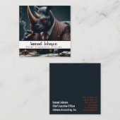 CEOおもしろい最高経営責任者 スクエア名刺 (正面/裏面)