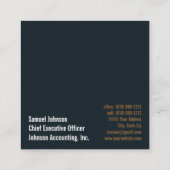 CEOおもしろい最高経営責任者 スクエア名刺 (裏面)