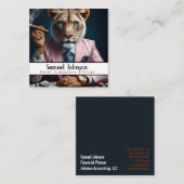 CEOおもしろい最高経営責任者 スクエア名刺 (正面/裏面)