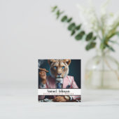 CEOおもしろい最高経営責任者 スクエア名刺 (スタンド正面)