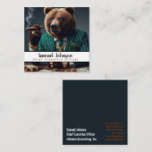 CEOおもしろい最高経営責任者 スクエア名刺 (正面/裏面)