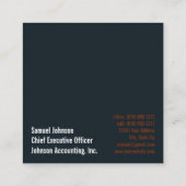 CEOおもしろい最高経営責任者 スクエア名刺 (裏面)