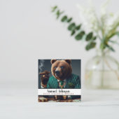 CEOおもしろい最高経営責任者 スクエア名刺 (スタンド正面)