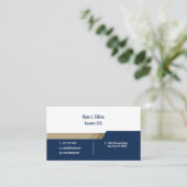 CEOおよび創業者のミニマリストのゼネラルマネージャー 名刺 (スタンド正面)