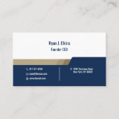 CEOおよび創業者のミニマリストのゼネラルマネージャー 名刺 (正面)