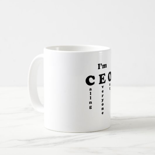 CEOだ コーヒーマグカップ (正面左)