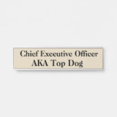 CEOのぶら下がったドアサイン名プレート サインプレート (正面)