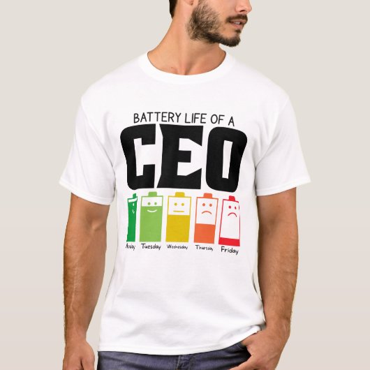 Ceoのバッテリ寿命 Tシャツ (正面)