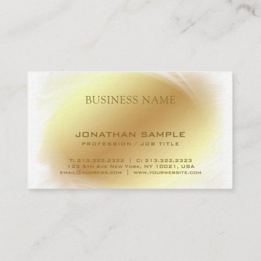 Ceoの雇用者Vipのビジネスマンのエレガントな贅沢 名刺 (裏面)