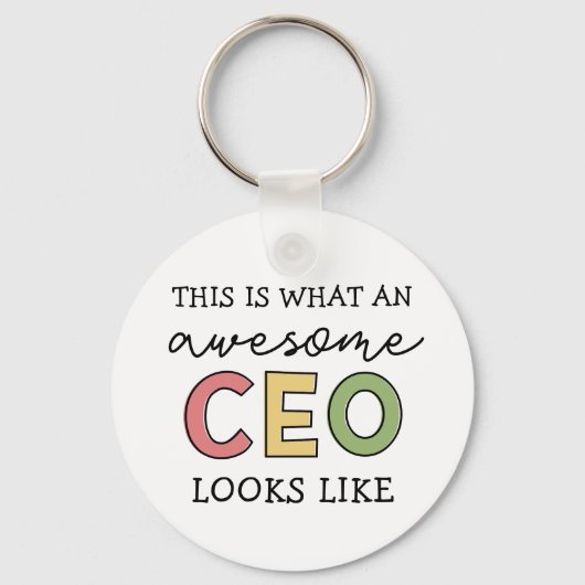 CEOへの面白いギフト | かっこいい上司へのギフト キーホルダー (正面)