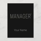 CEOまたは自己雇用およびフリーランスのデザイン シーズンポストカード (正面)