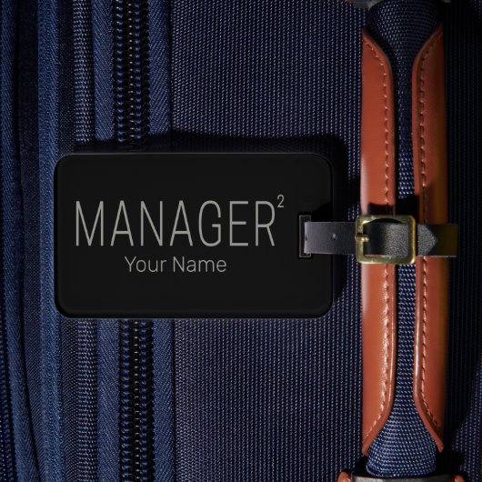 CEOまたは自己雇用およびフリーランスのデザイン ラゲッジタグ (正面インサイチュ4)