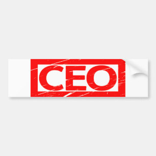 CEOスタンプ バンパーステッカー