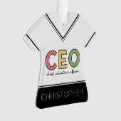 CEOパーソナライズされた最高経営責任者ボスギフト オーナメント (正面)