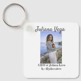 CEOビジネスオーナーガールボスInstagramハンドル キーホルダー