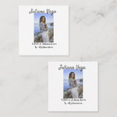 CEOビジネスオーナーガールボスInstagramハンドル スクエア名刺 (正面/裏面)