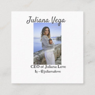 CEOビジネスオーナーガールボスInstagramハンドル スクエア名刺