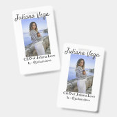 CEOビジネスオーナーガールボスInstagramハンドル バッジ (正面＆裏面)