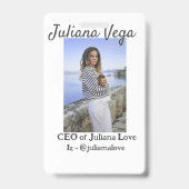 CEOビジネスオーナーガールボスInstagramハンドル バッジ (裏面)